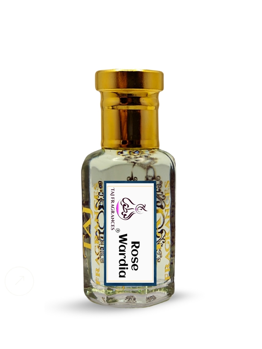 

Taj Fragrances Rose Wardia Long Lasting Alcohol Free Attar - 12 ml, Gold