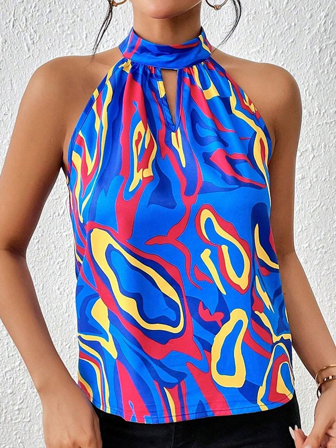 

JC Mode Print Top, Blue