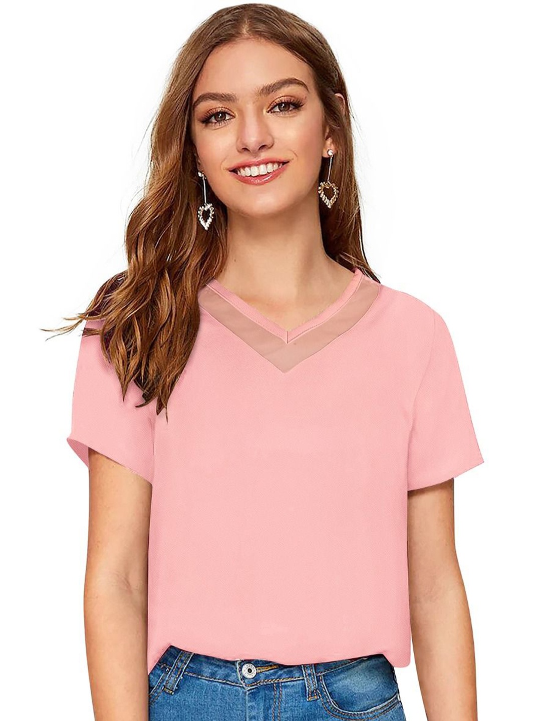 

S.K.C Top, Peach