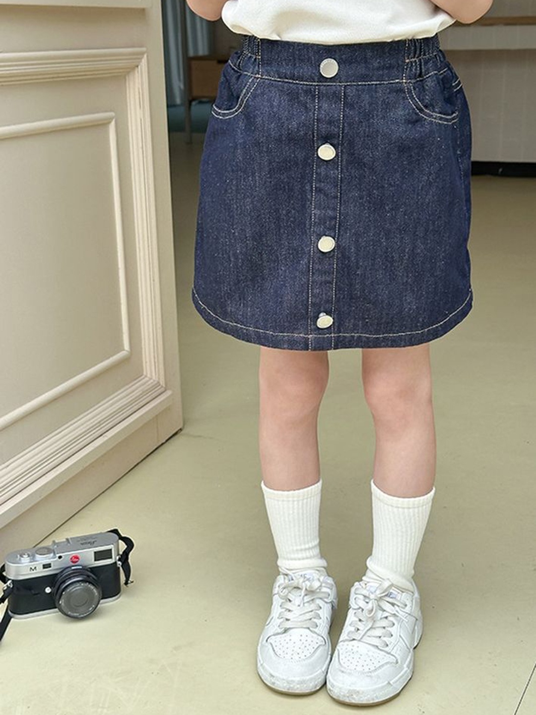 

LULU & SKY Girls Denim Shorts, Blue