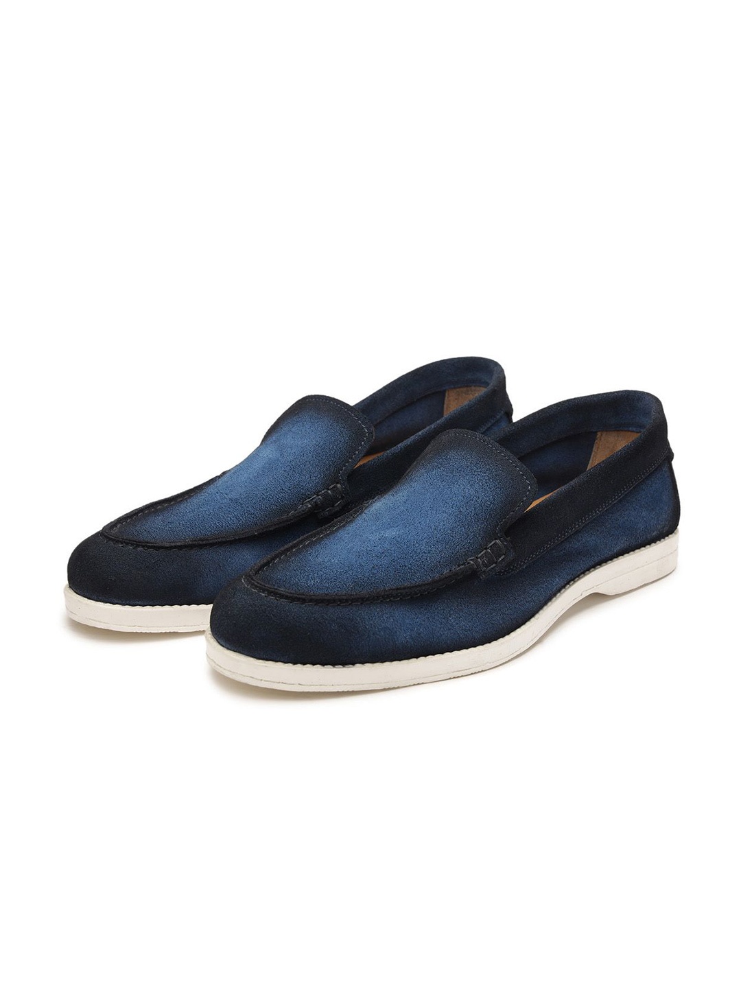 

SHUTIQ Men Suede Slip-On Sneakers, Blue