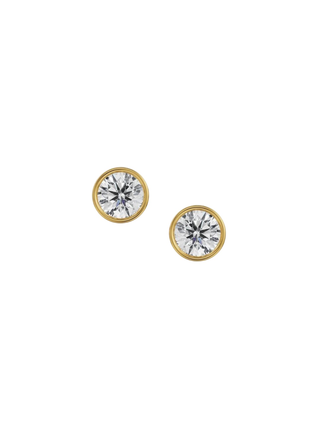 

Emori 1.5 CT Classic Bezel Solitaire Studs, Yellow