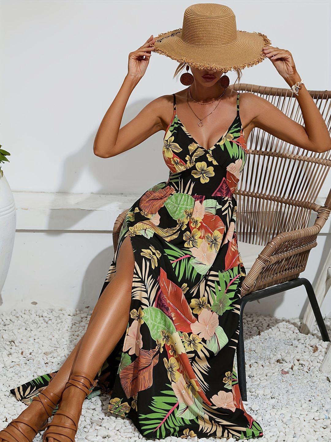 

all about you Print A-Line Dress, Black