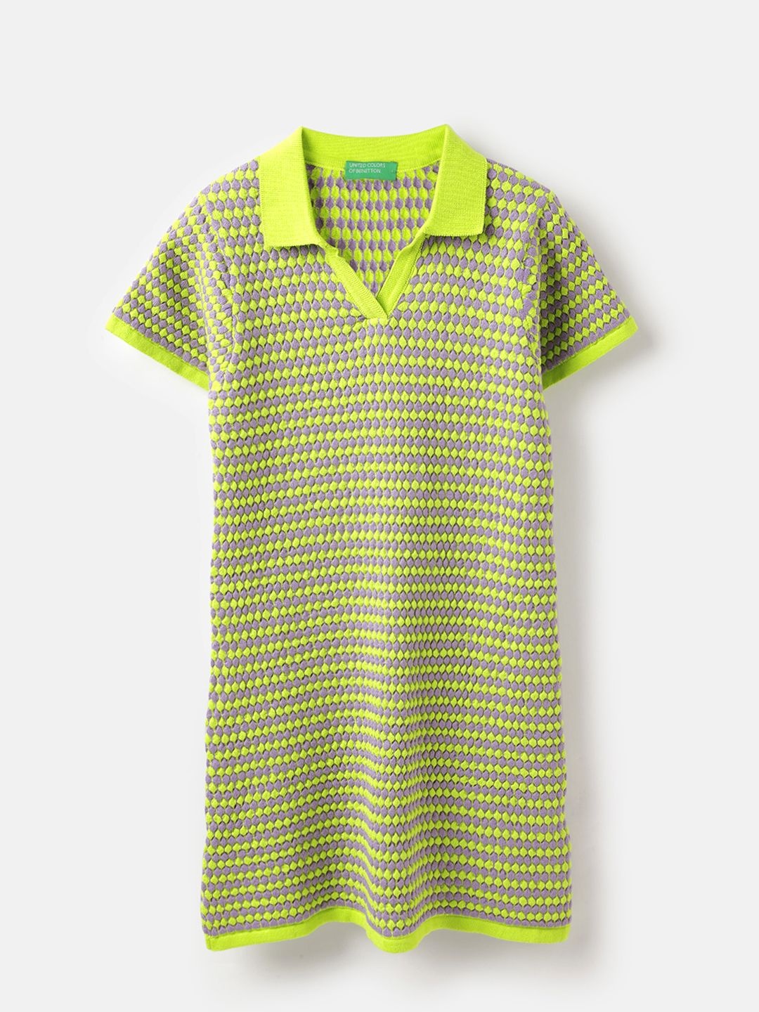 

United Colors of Benetton Print T-shirt Dress, Green