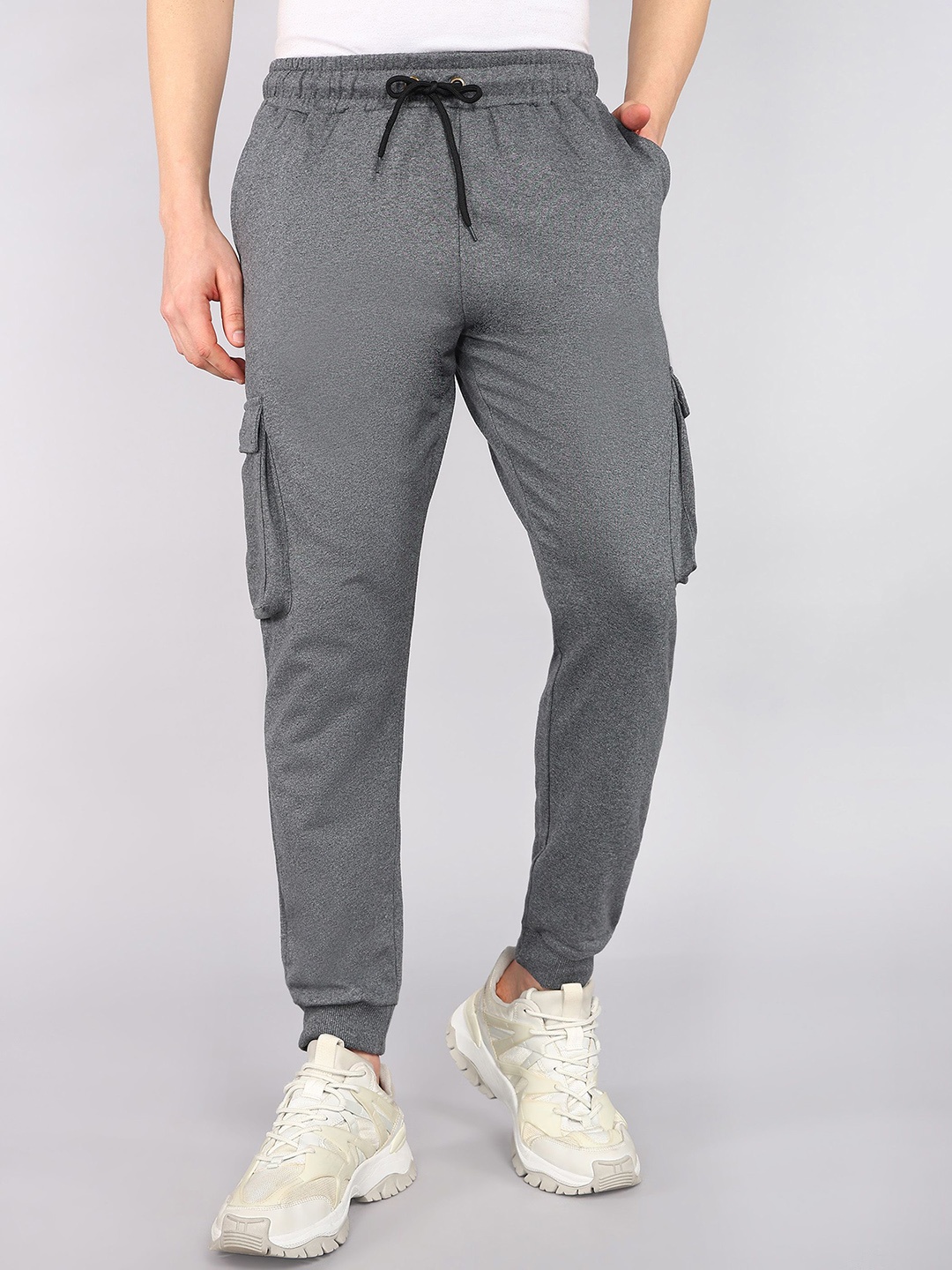

Moda Rapido Men Mid Rise Joggers, Grey