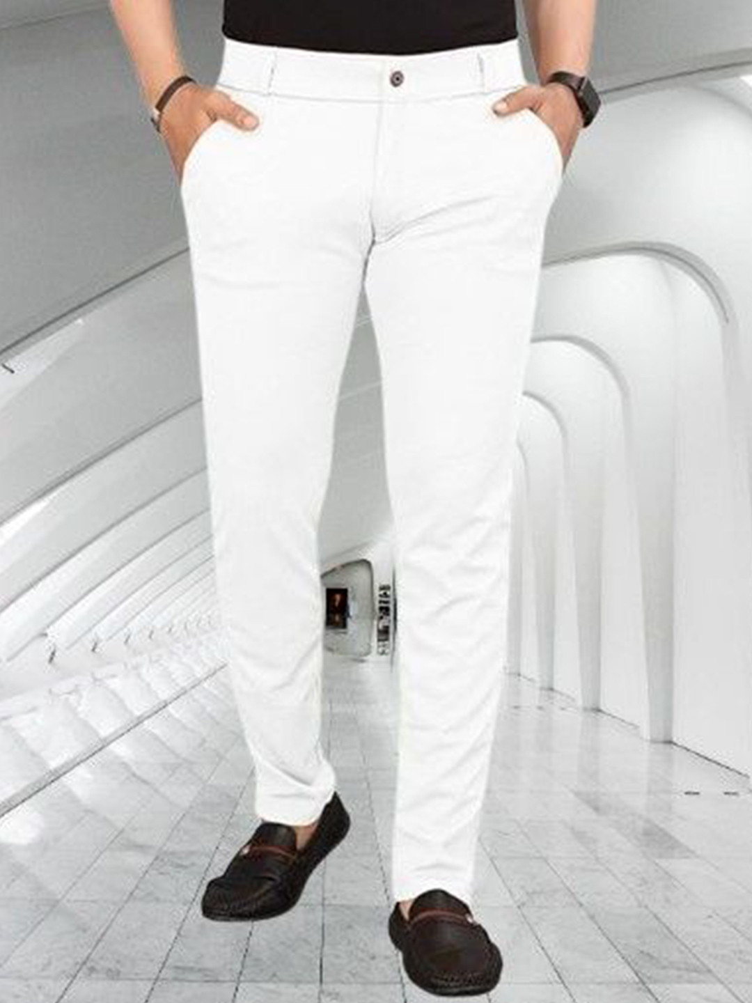 

ISUEL FAB Men Original Trousers, White