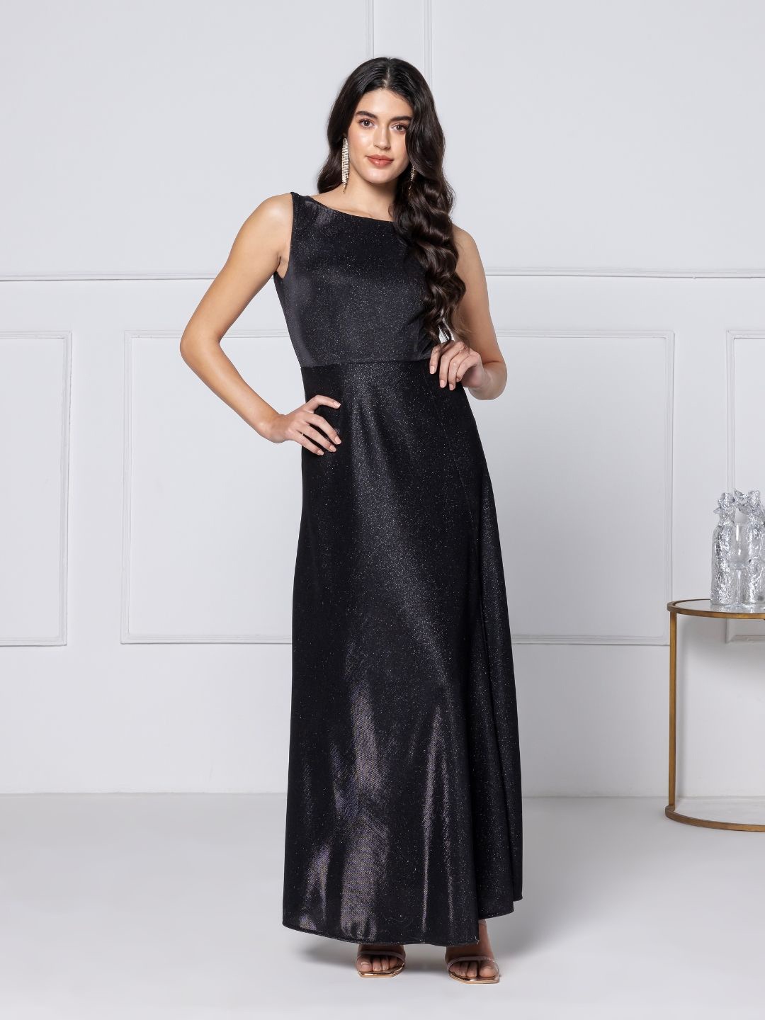 

JULO Sheath Maxi Dress, Black