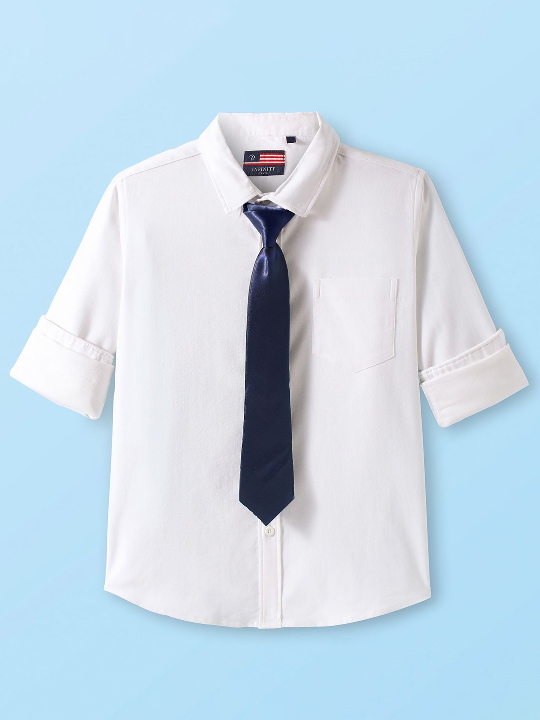 

Infinity Boys Opaque Casual Shirt, White