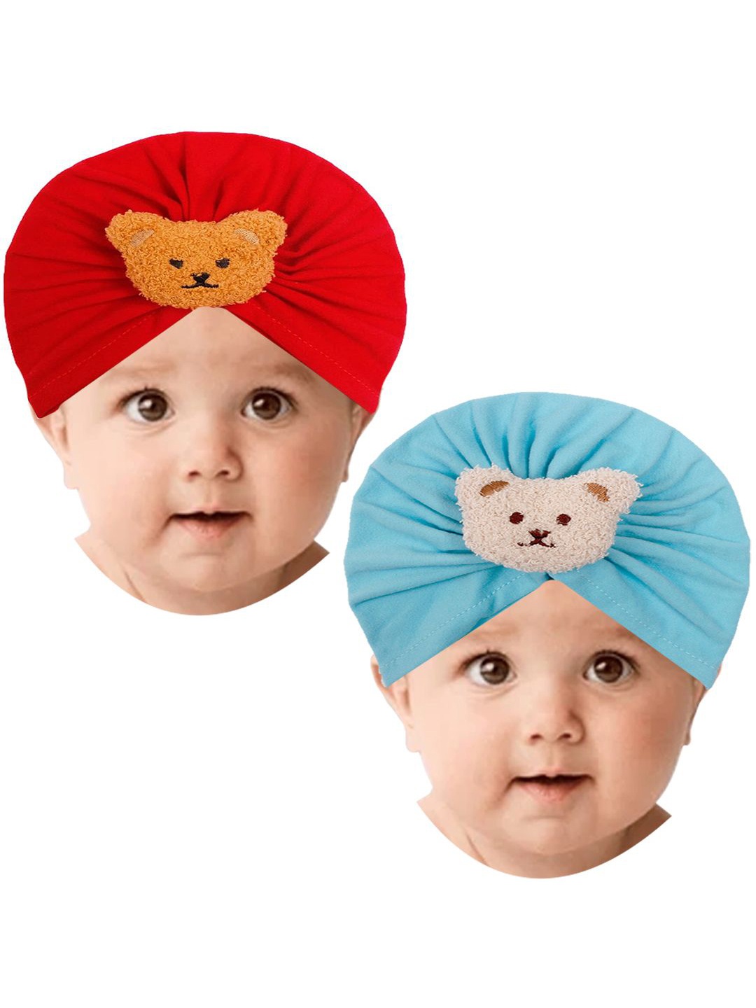 

Babymoon Unisex Kids Embroidered Beanie, Red