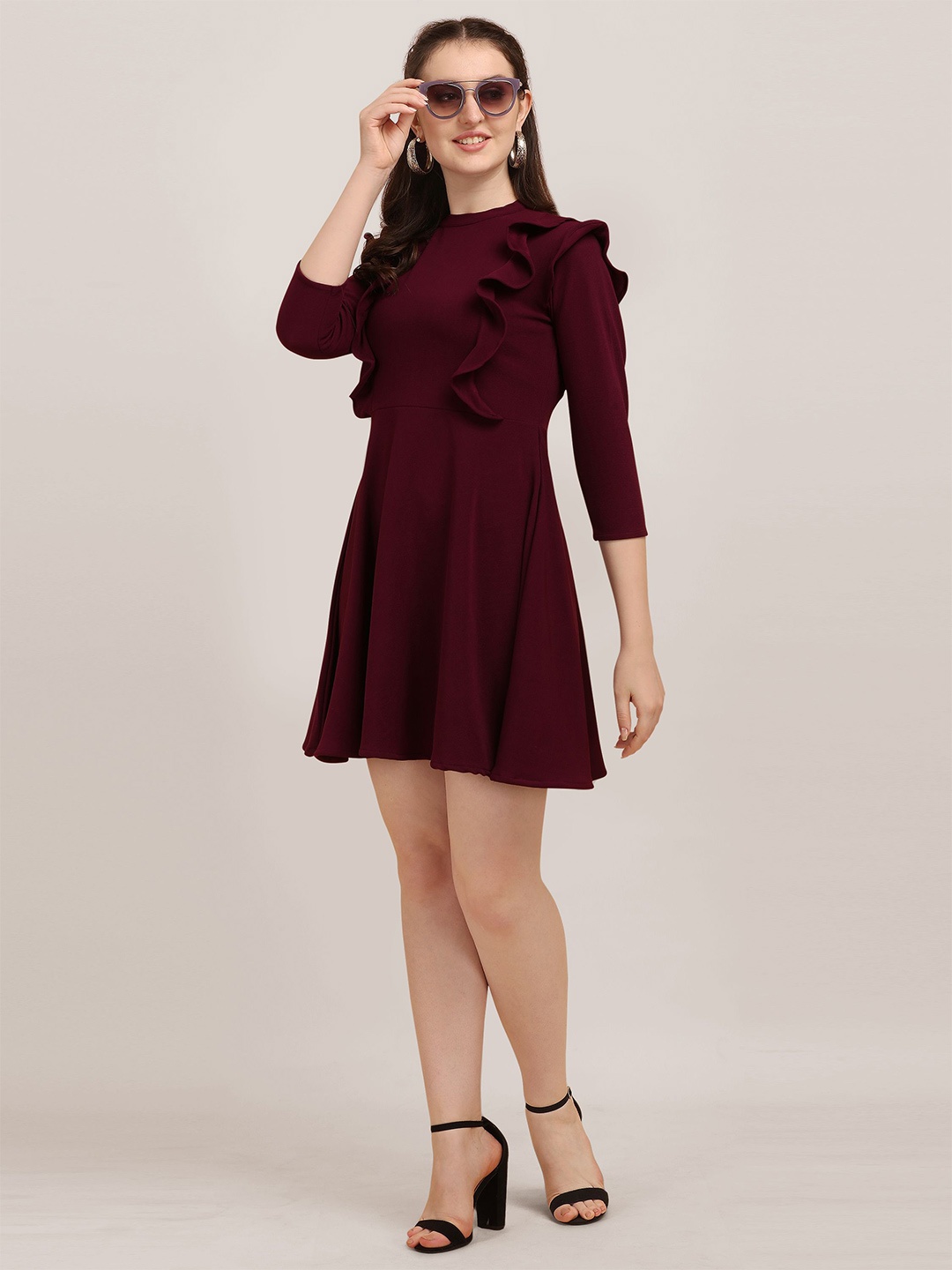 

Chemistry A-Line Dress, Purple