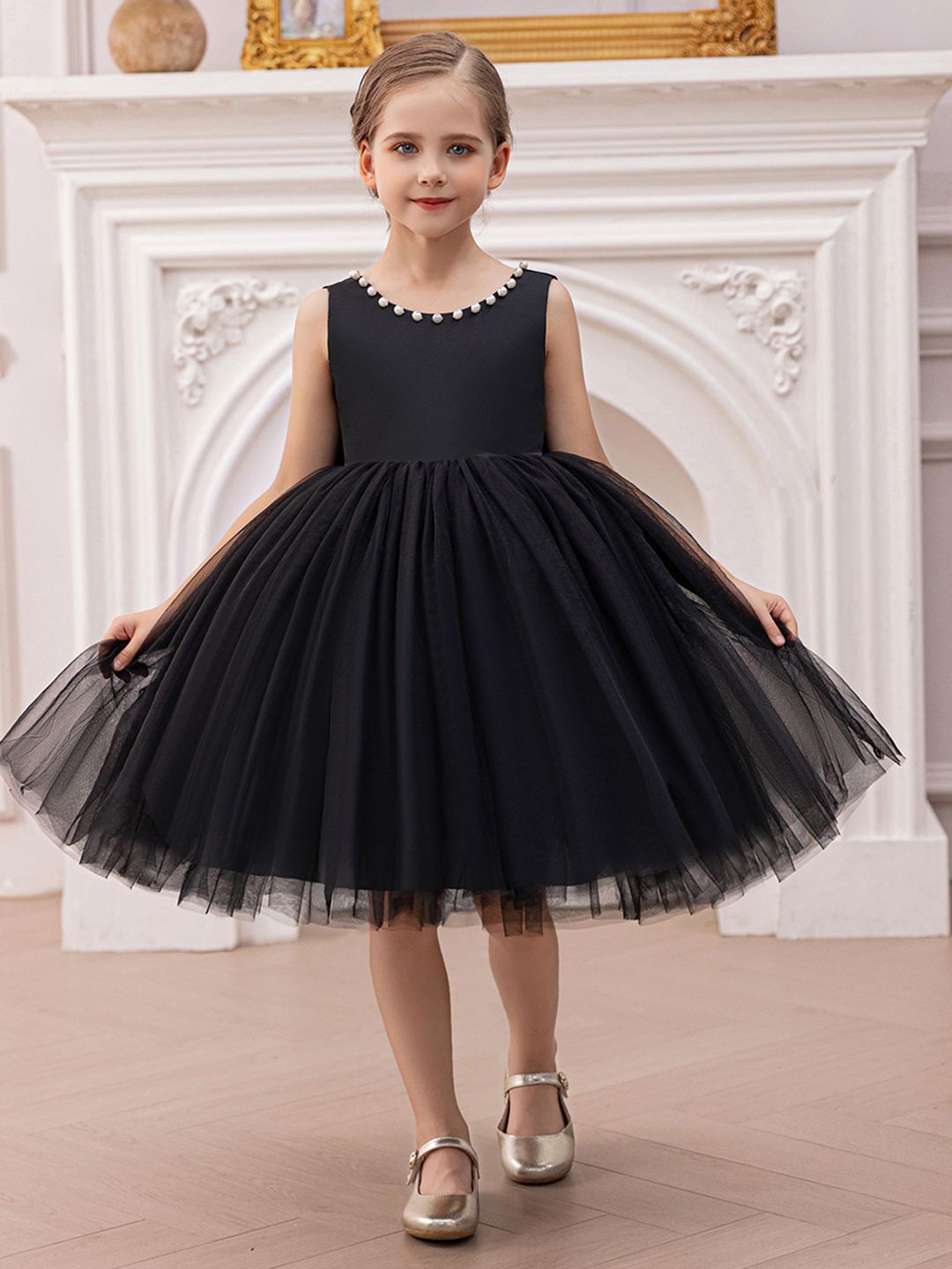 

INCLUD Fit & Flare Dress, Black