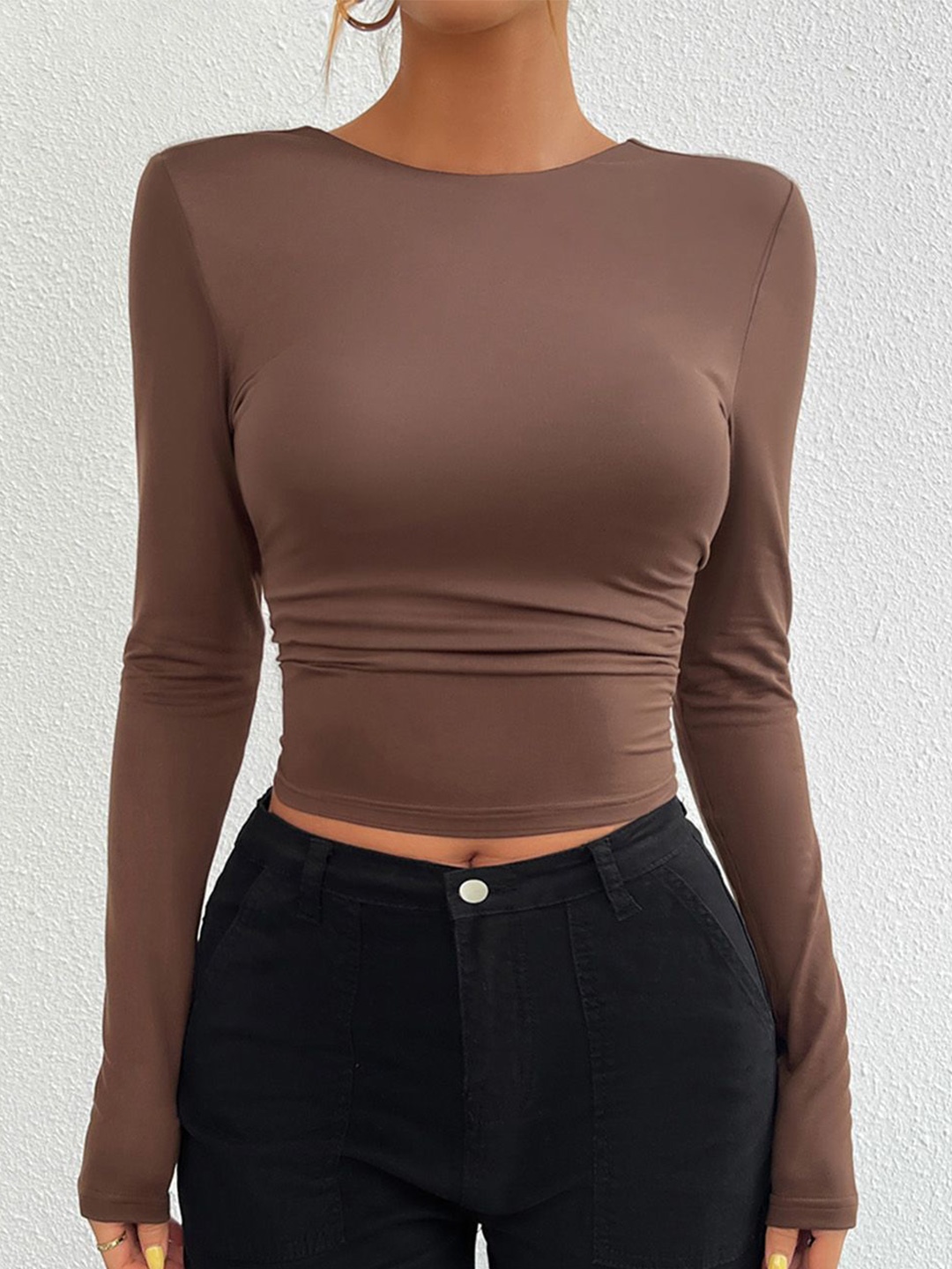 

JC Mode Top, Coffee brown