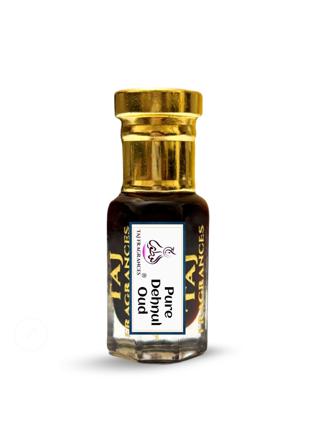 

Taj Fragrances Pure Dehnul Oud Long Lasting & Non Alcoholic Attar - 6 ml, Gold