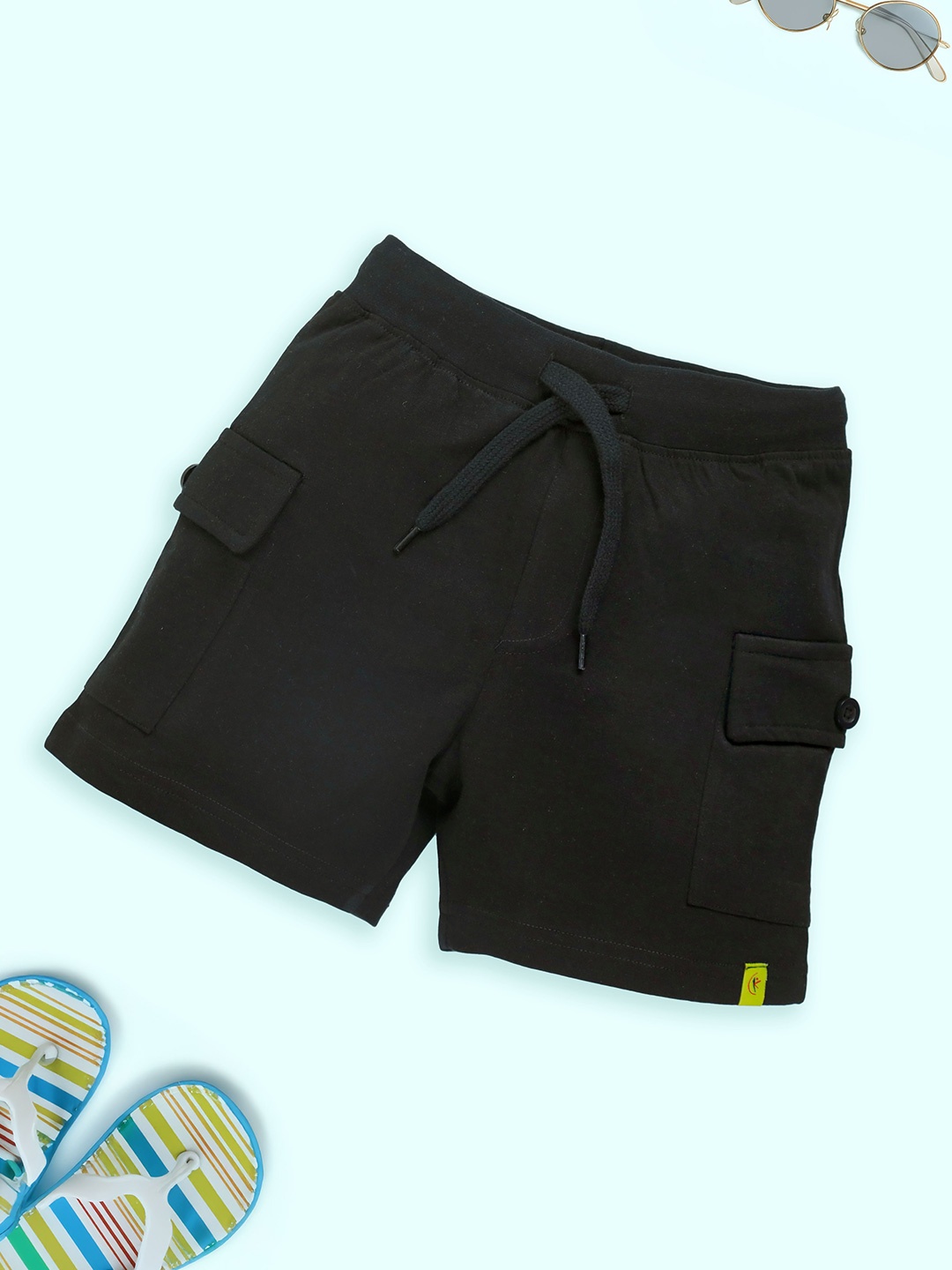 

KiddoPanti Boys Cargo Shorts, Black