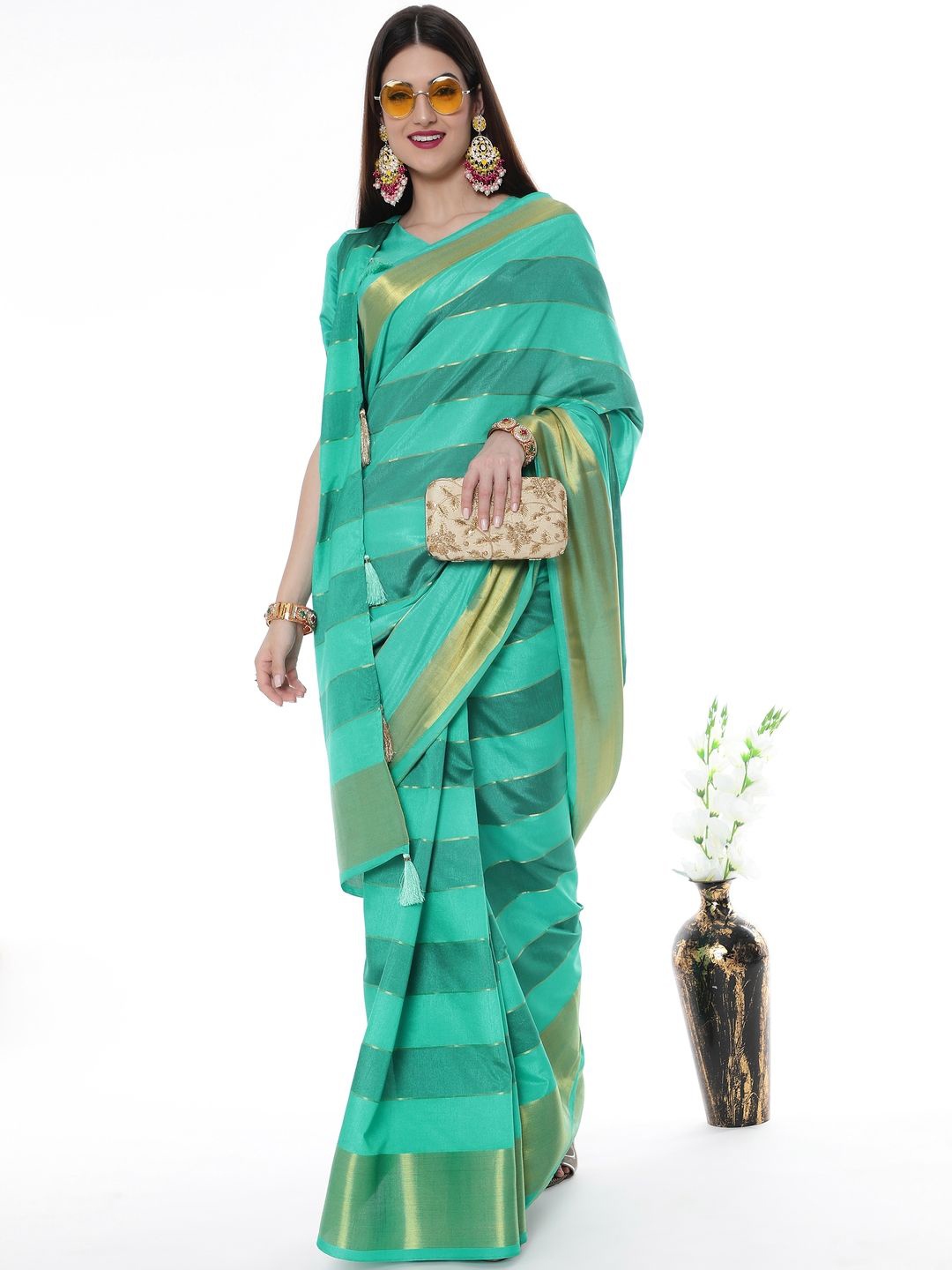 

Suha Woven Design Zari Art Silk Saree, Blue