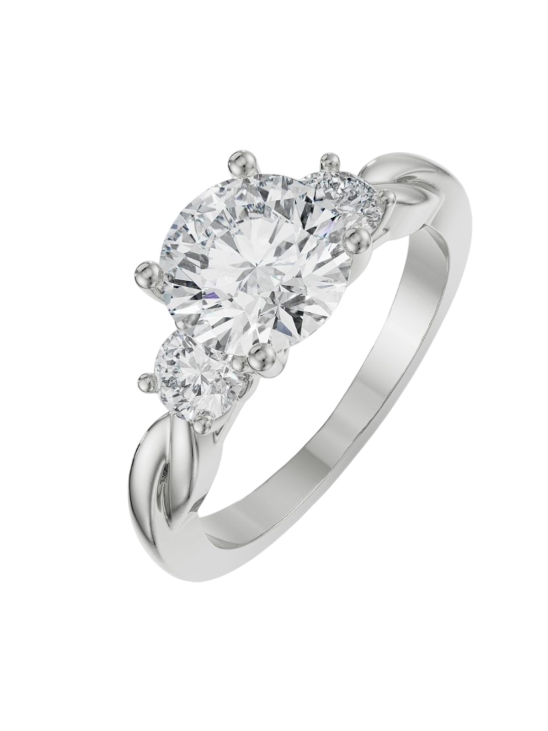 

Emori Twisted Vine Diamond Ring, White