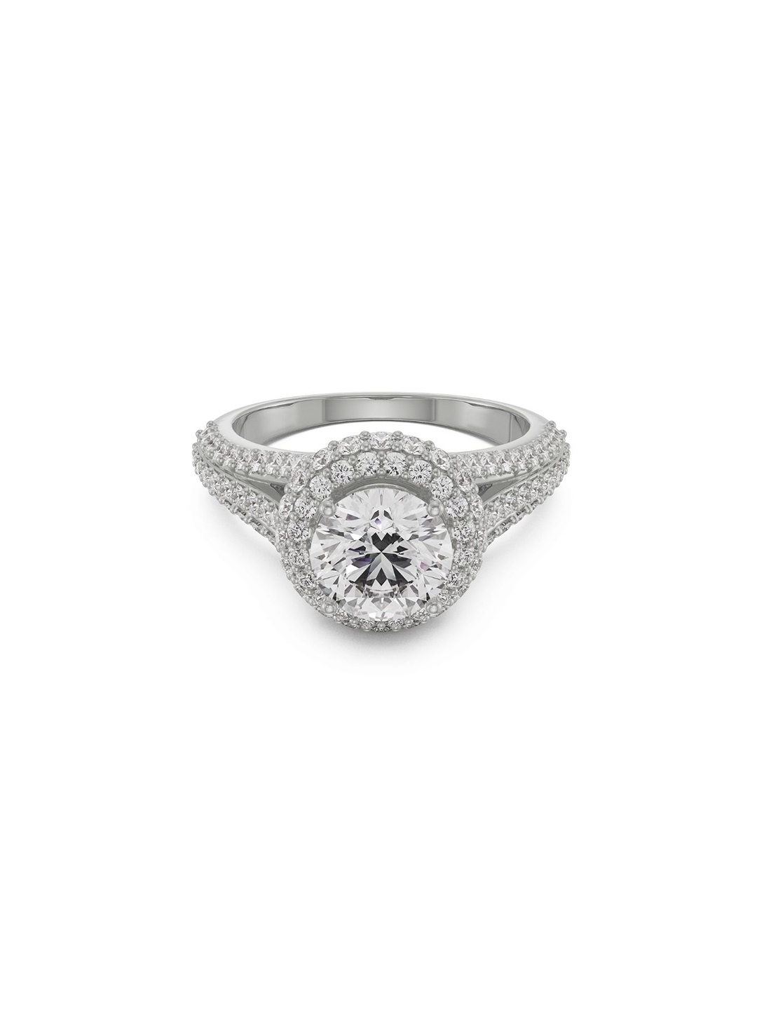 

Emori Royal Halo Ring, White