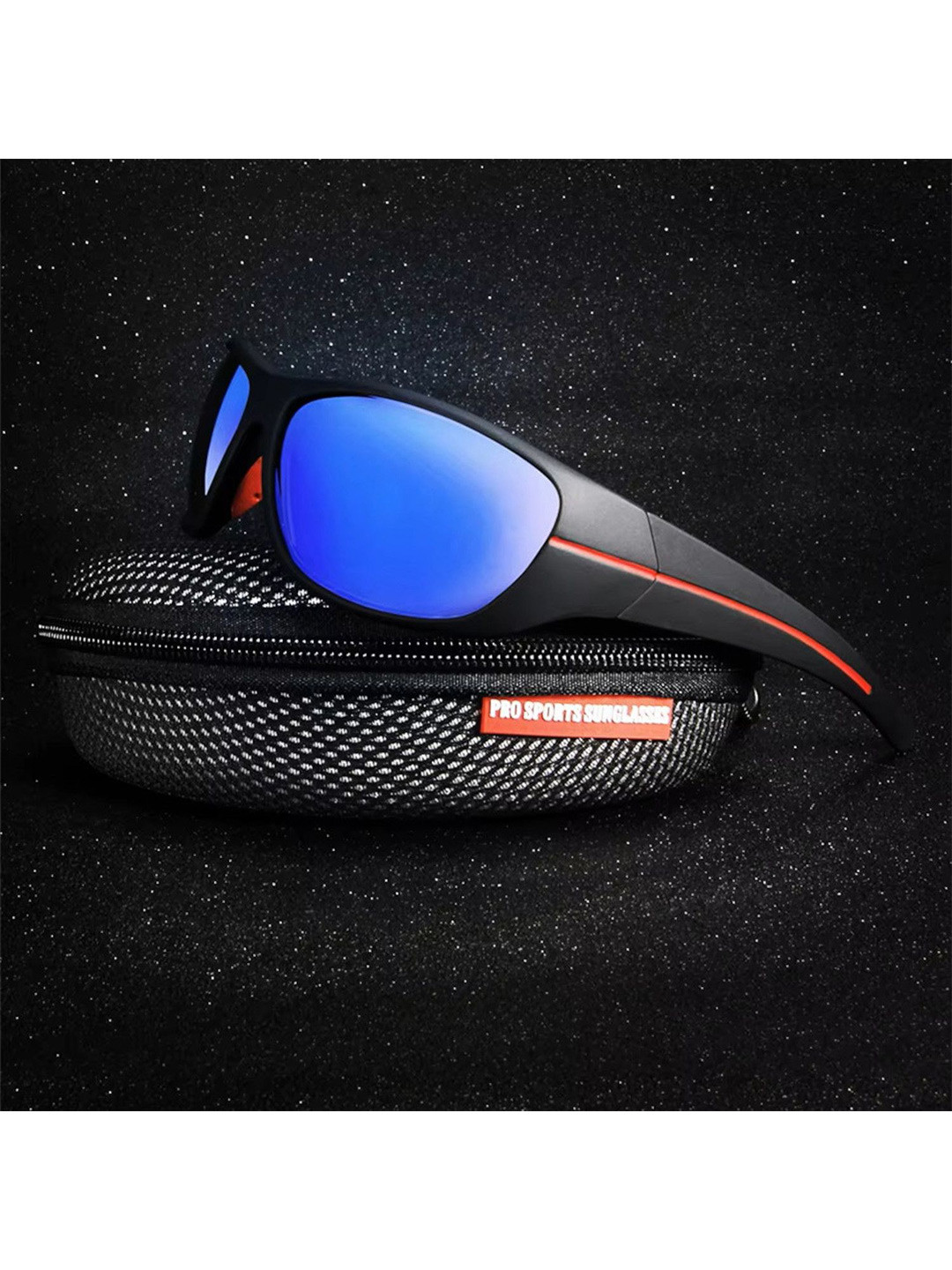 

The Roadster Lifestyle Co Men Polarized Lens Sports Sunglasses, Blue