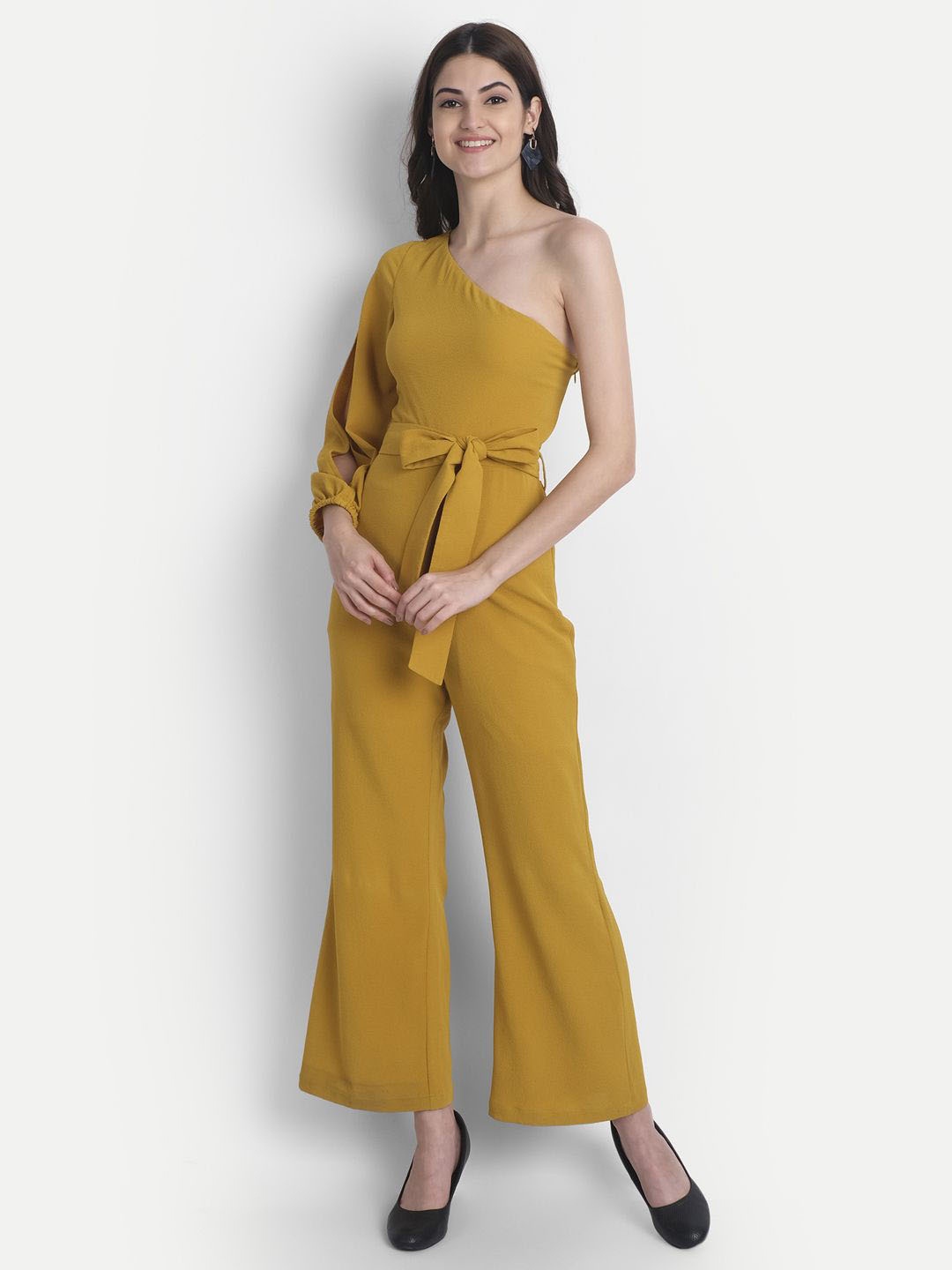 

MISS HAUTE Basic Jumpsuit, Mustard