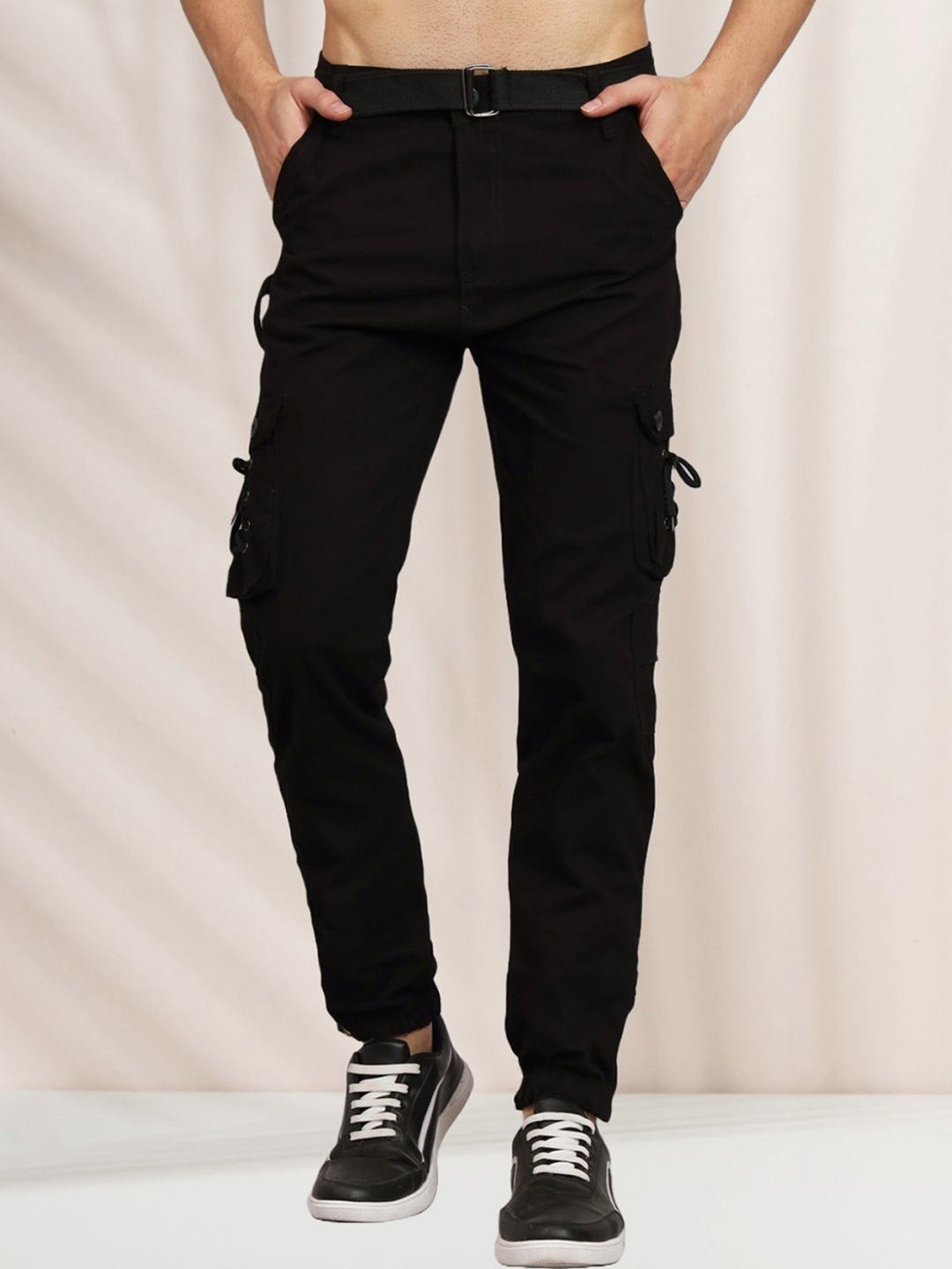 

COMFITS Men Classic Cargos Trousers, Black