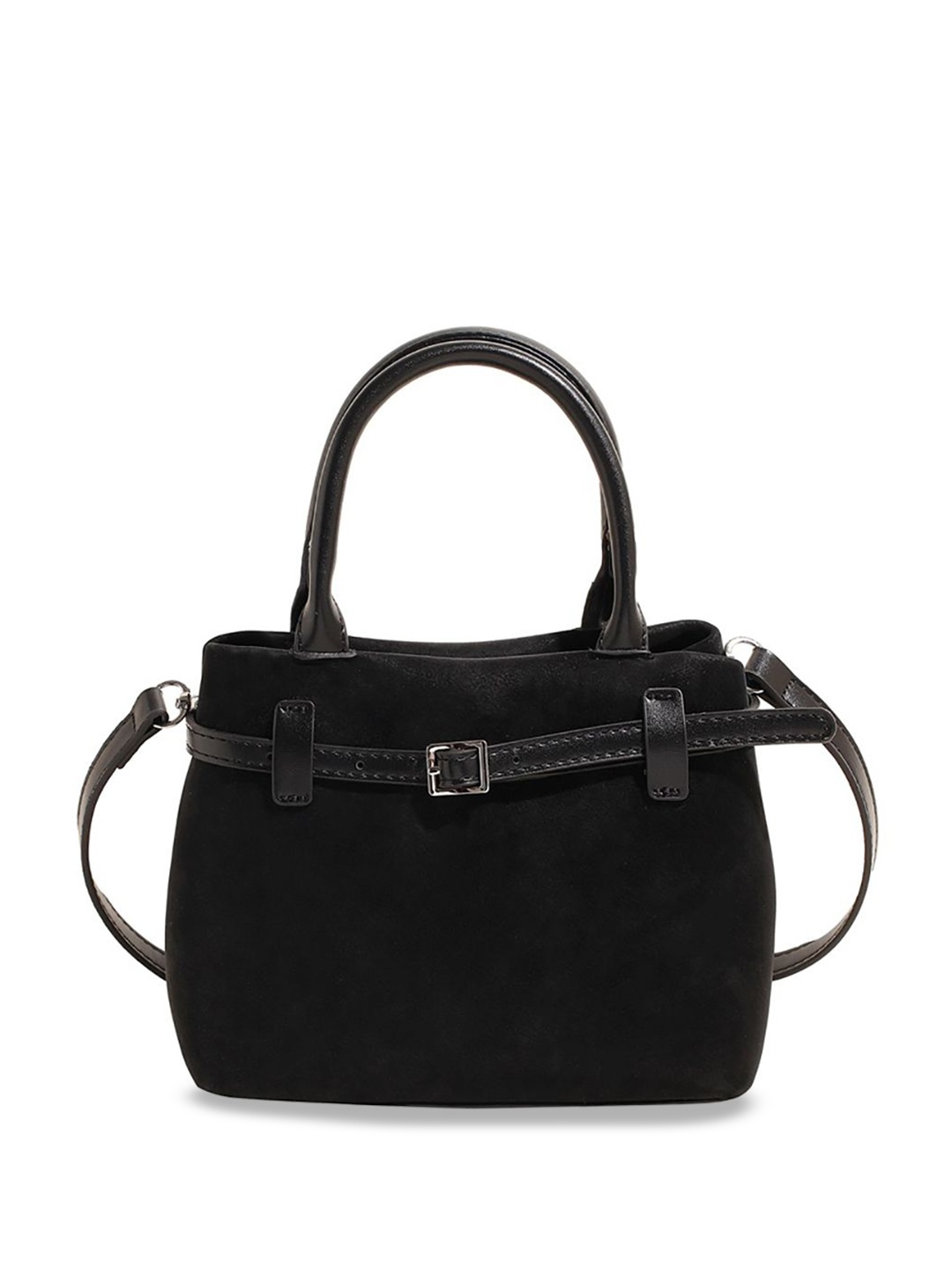 

StyleCast x Revolte PU Structured Shoulder Bag, Black