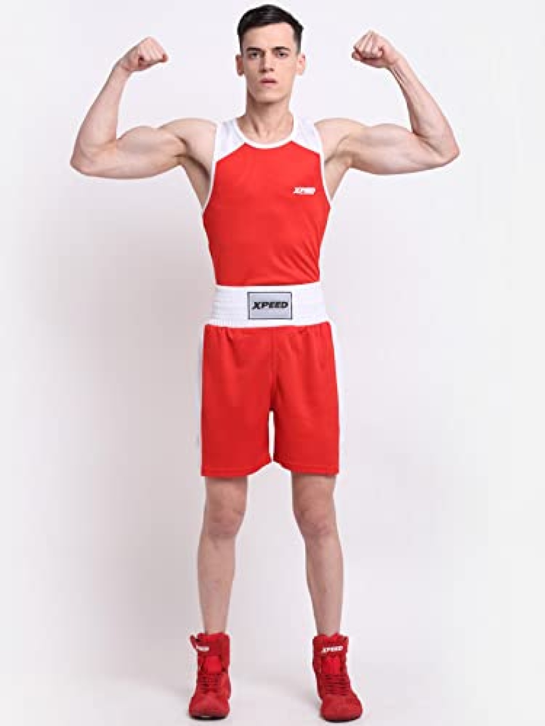 

XPEED Round-Neck Top & Shorts Boxing Dress, Red