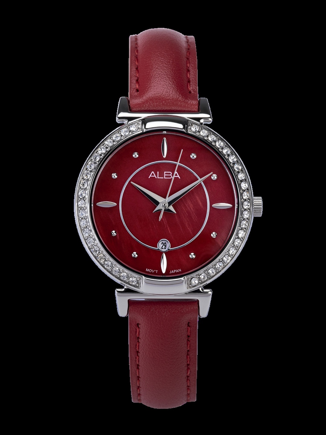 

ALBA Women Fashion Quartz Watch-AH7BG1X1, Red