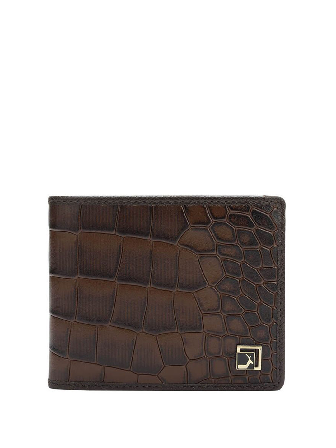 

Da Milano Men Leather Two Fold Wallet, Brown