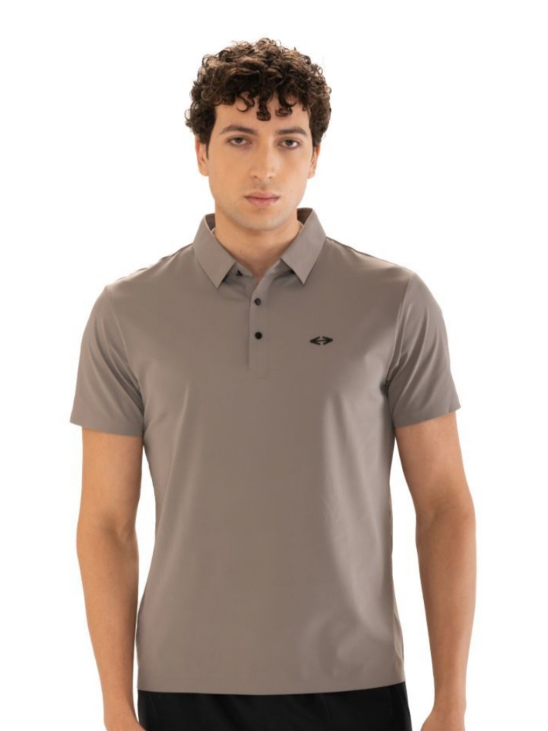

STRCH Men V-Neck Anti Odour Pockets T-shirt, Brown