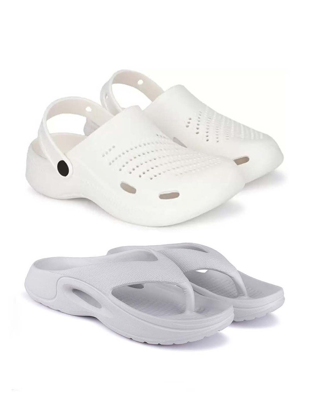 

BERSACHE Men Slip-On, White