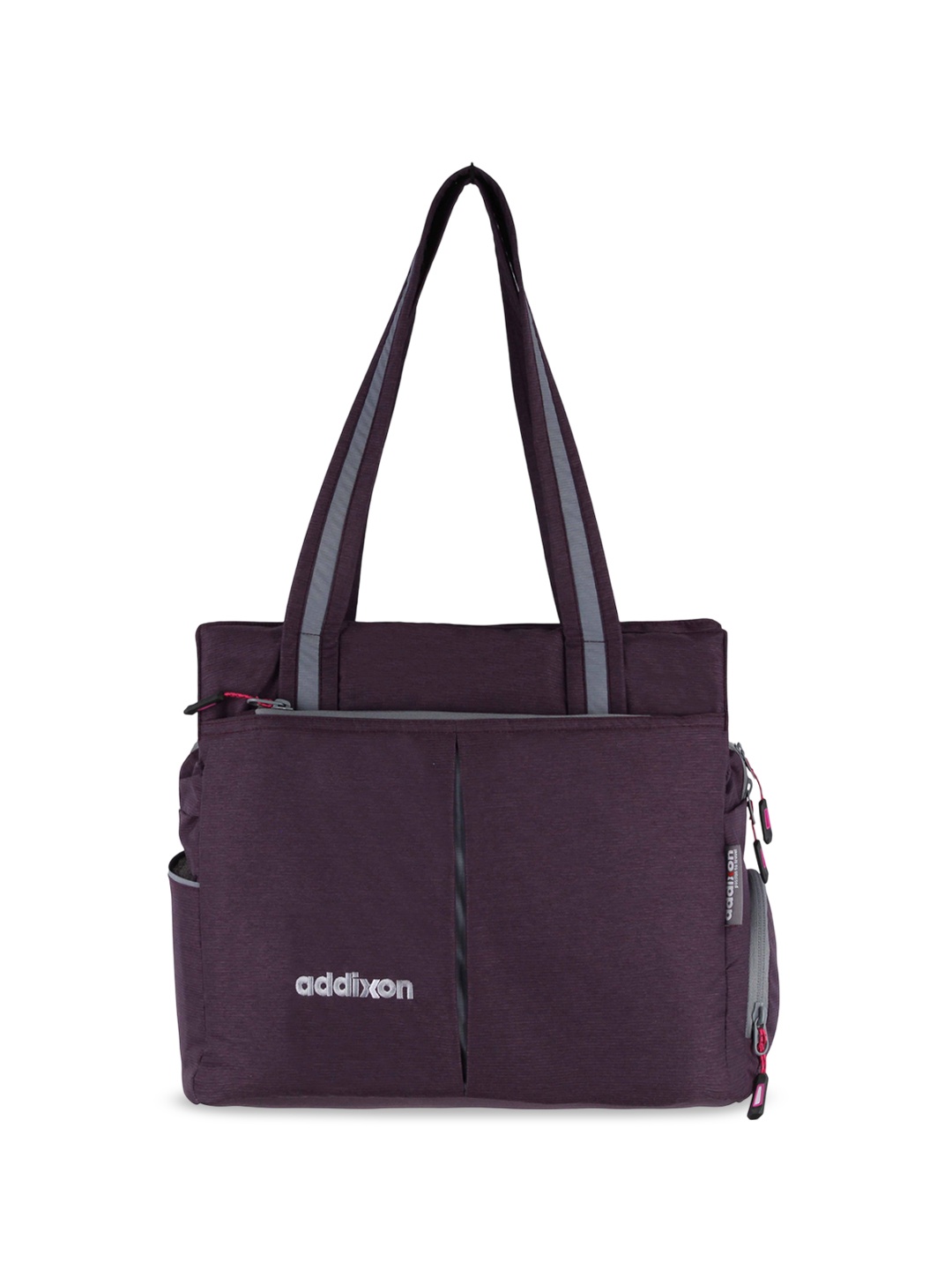 

Addixon Structured Shoulder Bag with Cut Work, Maroon