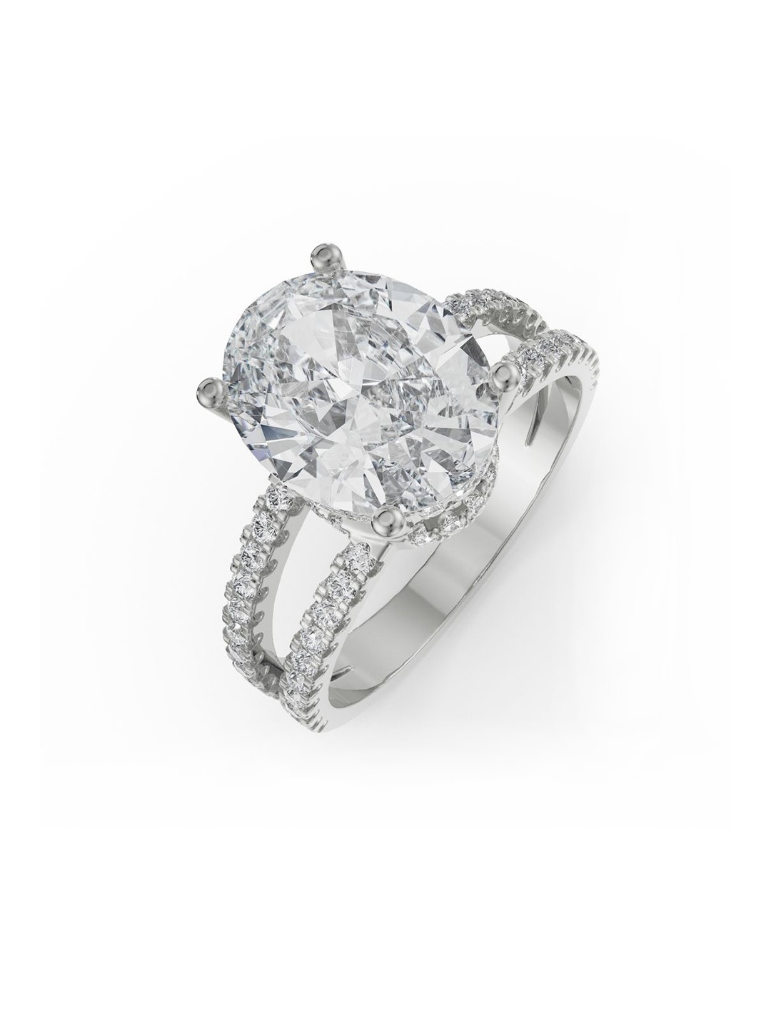 

Emori Mishka Diamond Ring, Silver