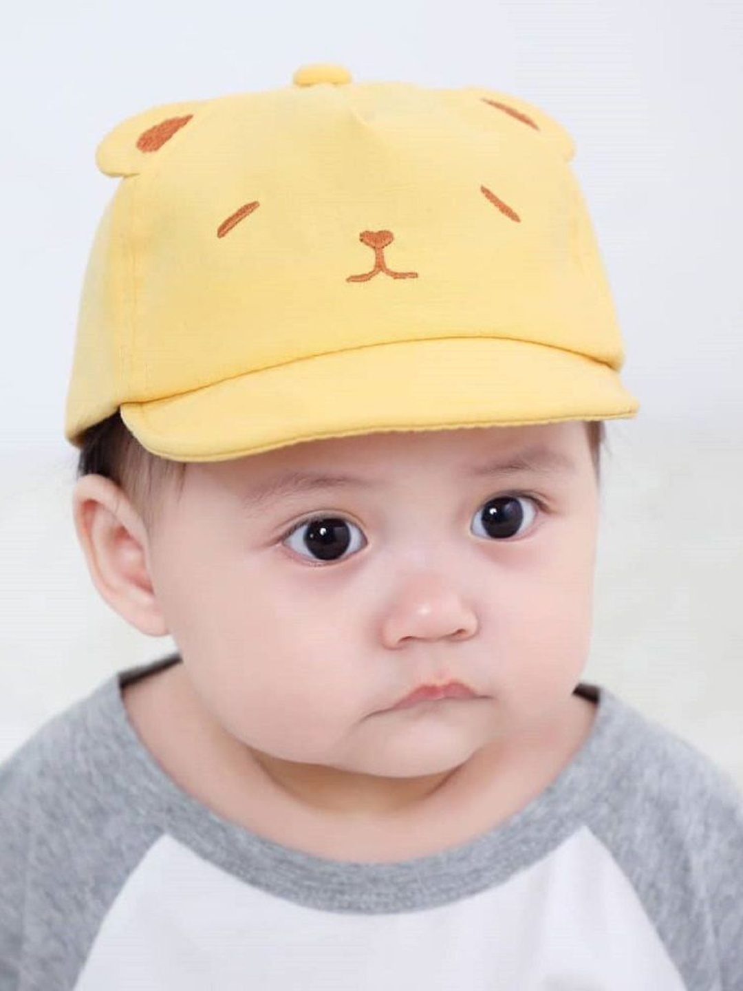 

Ziory Unisex Kids Printed Baseball Cap, Yellow