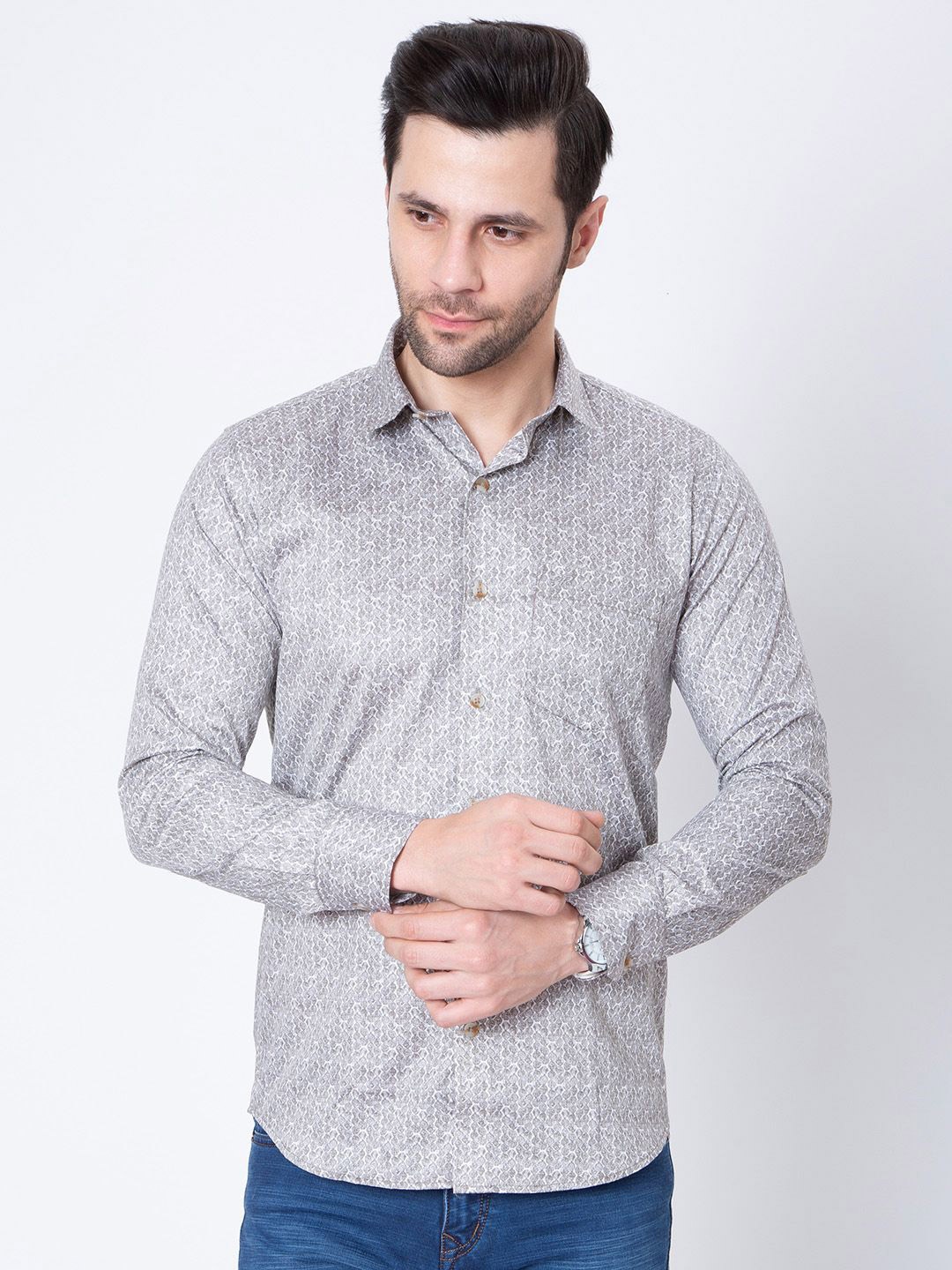 

Sparky Men Opaque Printed Casual Shirt, Multi