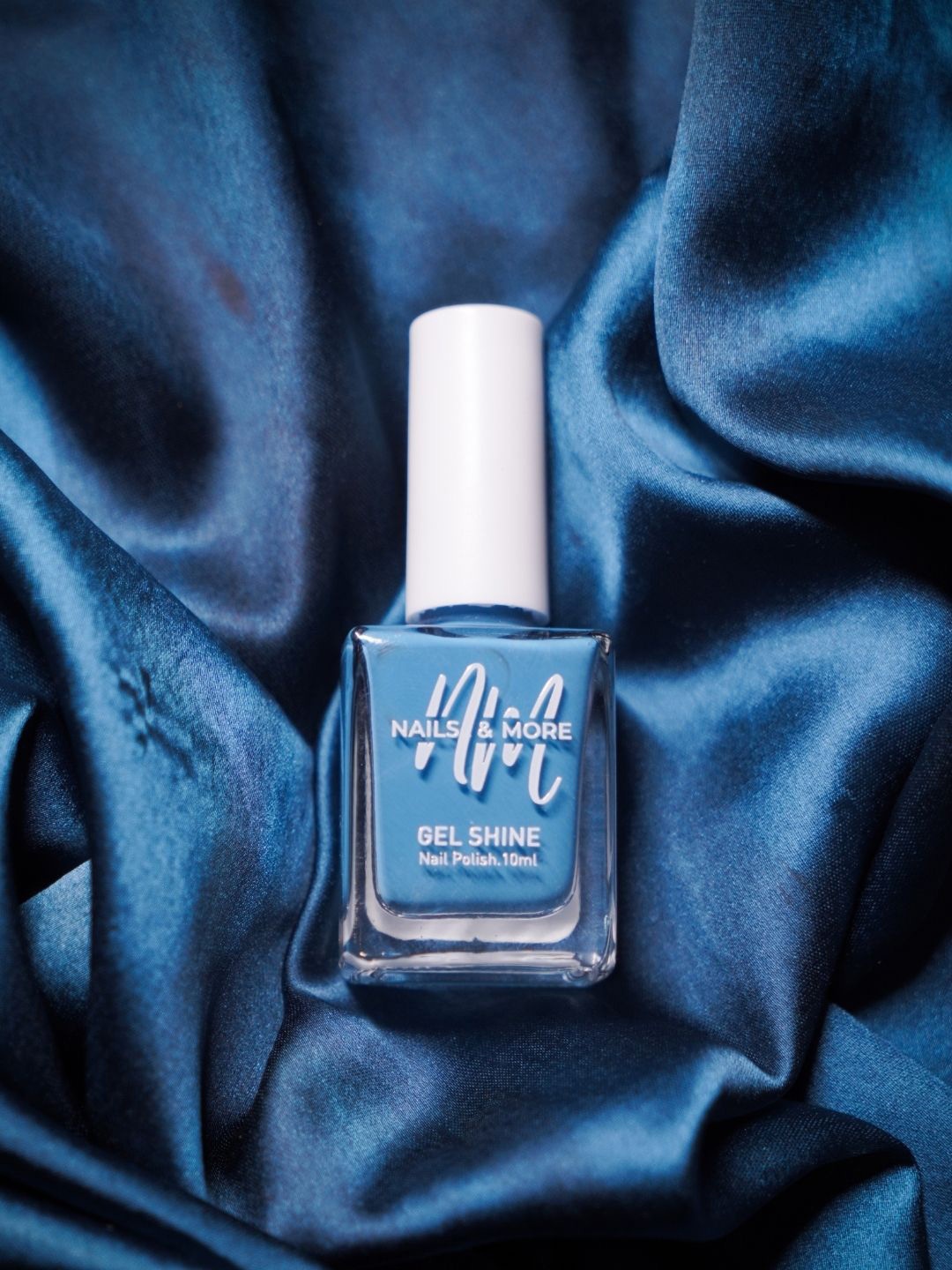 

nails & more Gel Shine Argan Oil Glossy Long-Wearing Nail Polish - 10ml Blue Ocean 38