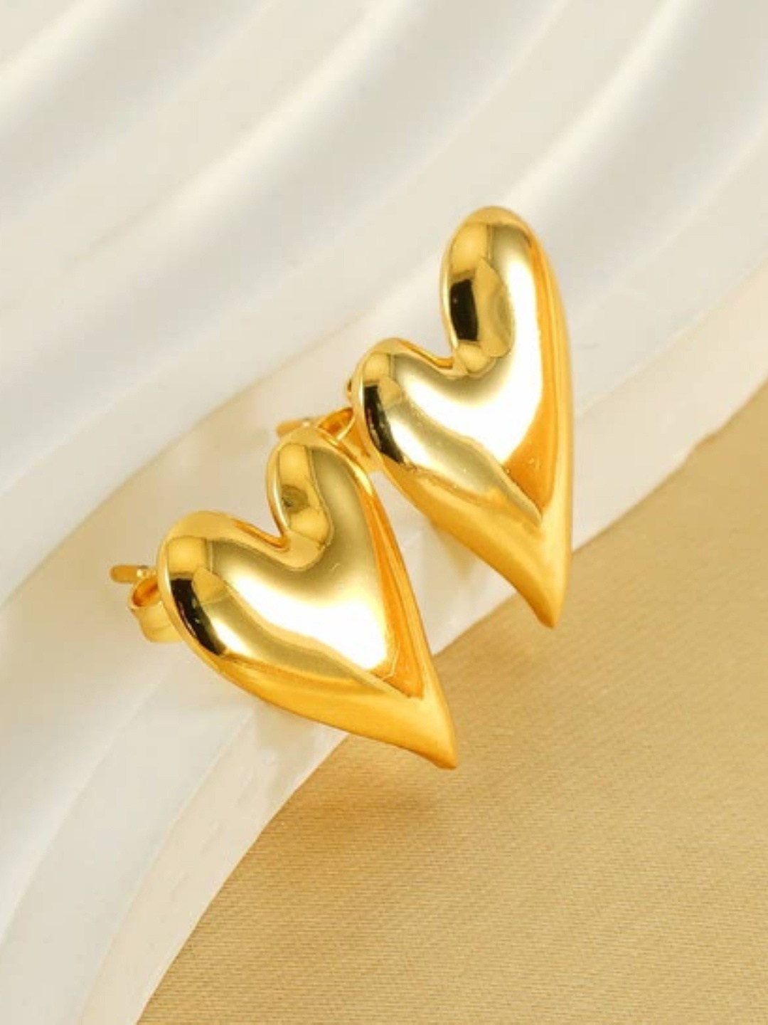 

SUBHAGALANKAR Contemporary Studs Earrings, Gold
