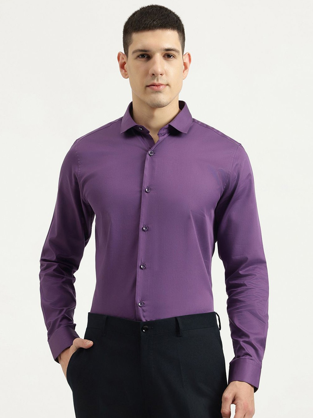 

United Colors of Benetton Men Opaque Casual Shirt, Purple
