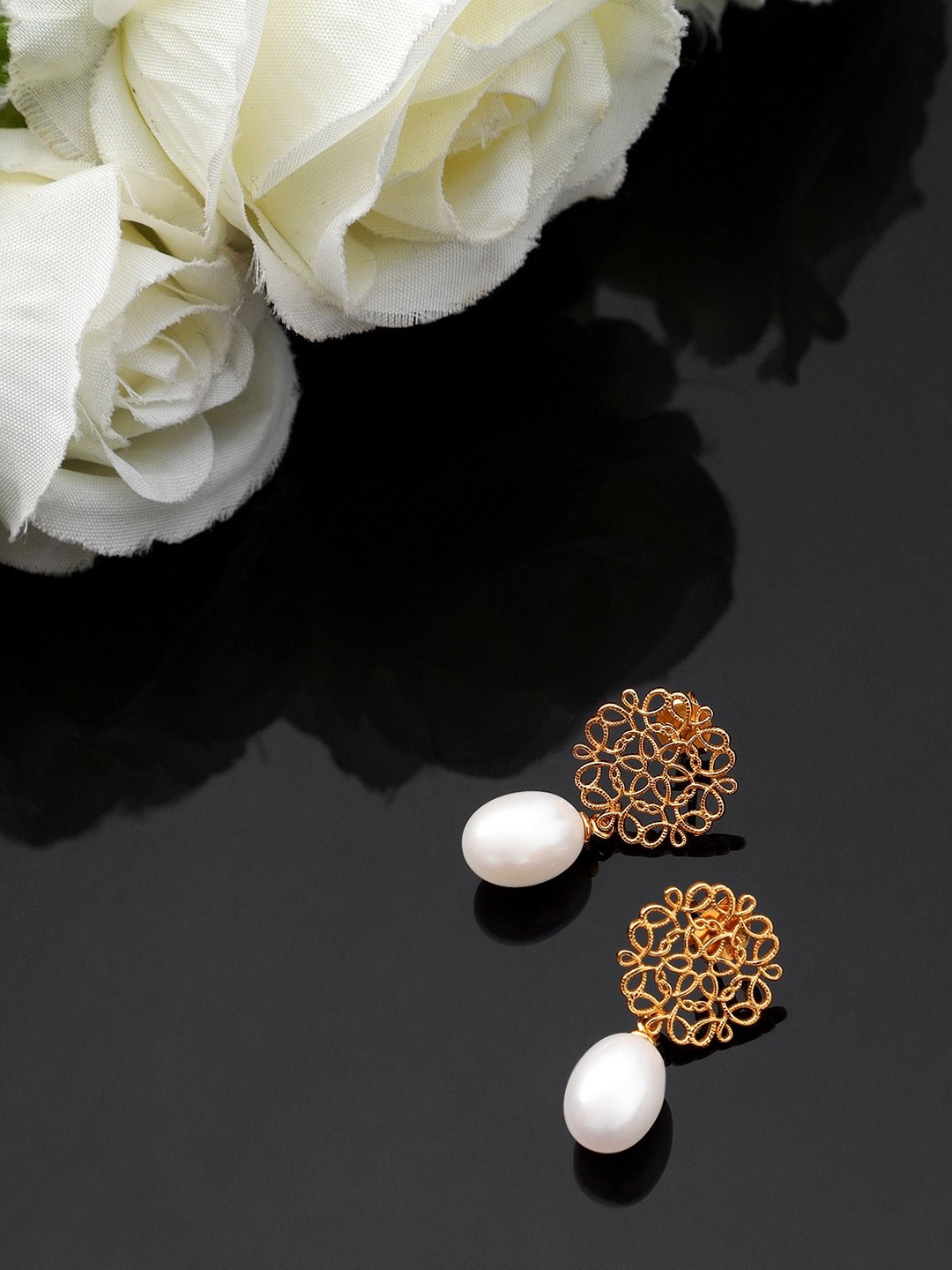 

DIAVO Contemporary Drop Earrings, Gold