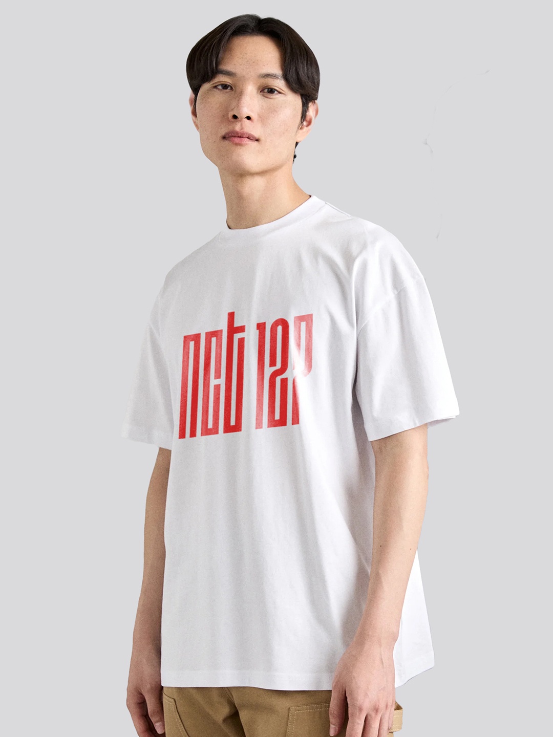 

The Korhean Store Men Printed T-shirt, White