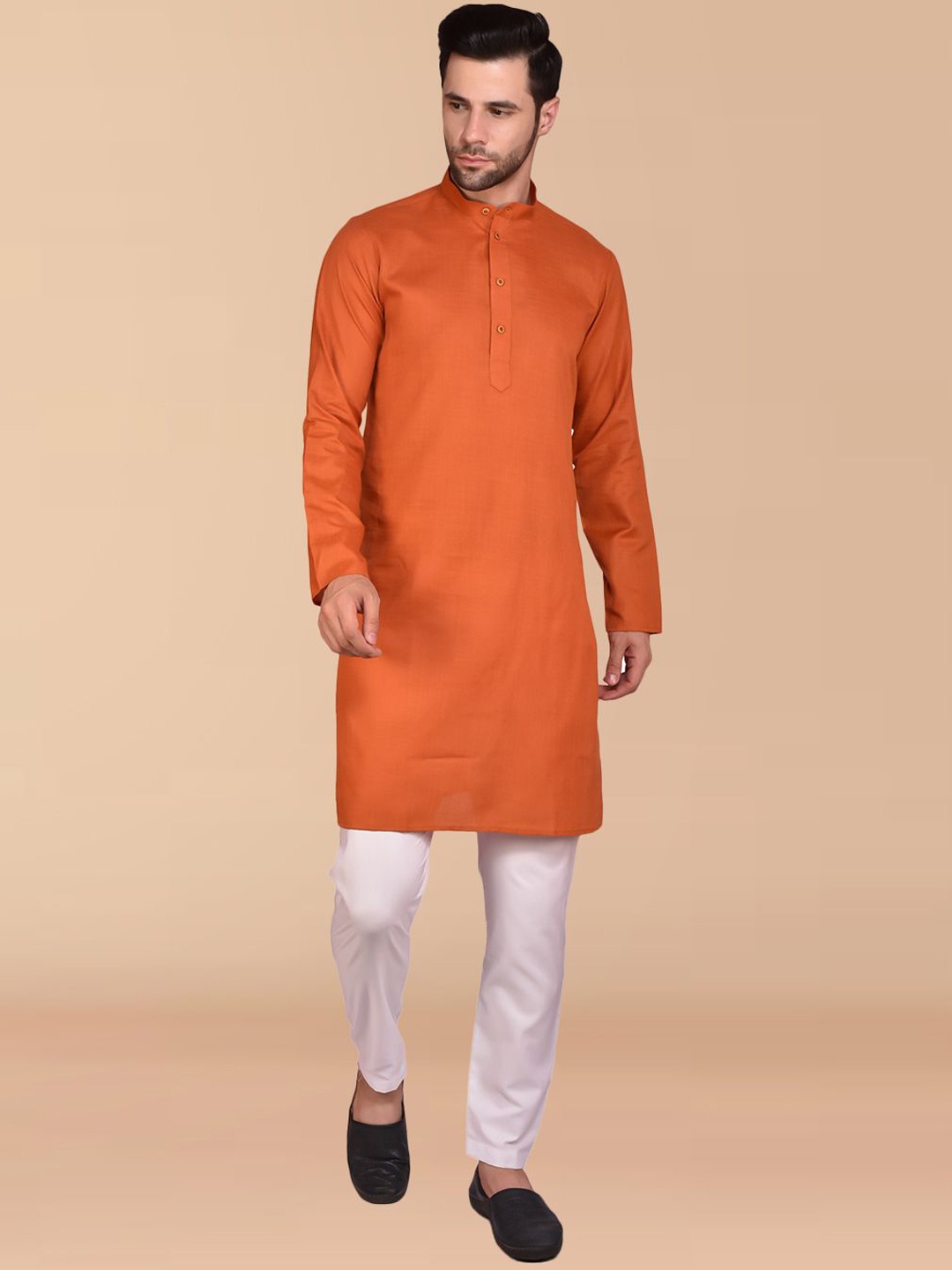 

Moda Rapido Men Kurta, Orange