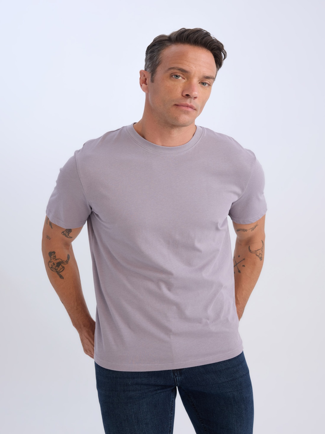 

DeFacto Men Raw Edge T-shirt, Na