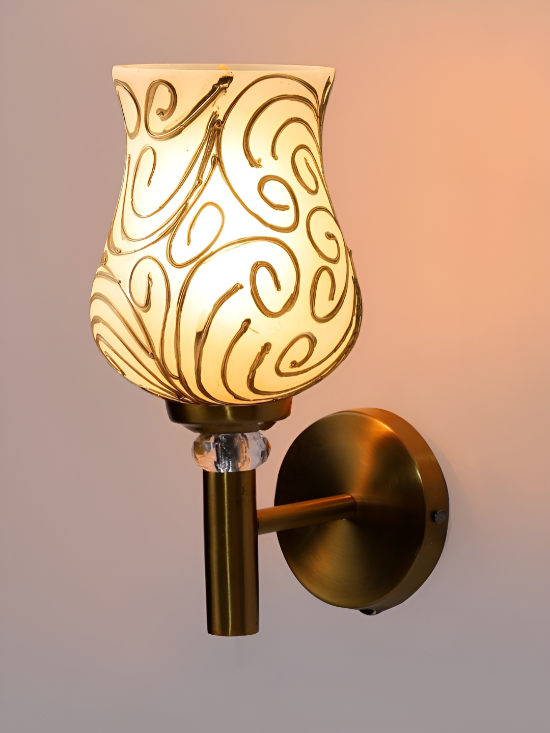 

Devansh White Mosaic Glass Abstract Shaped Wall Lamp