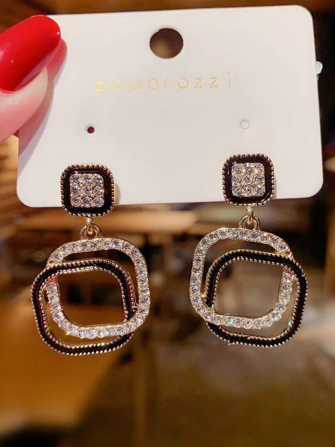

kazare Contemporary Studs Earrings, Gold