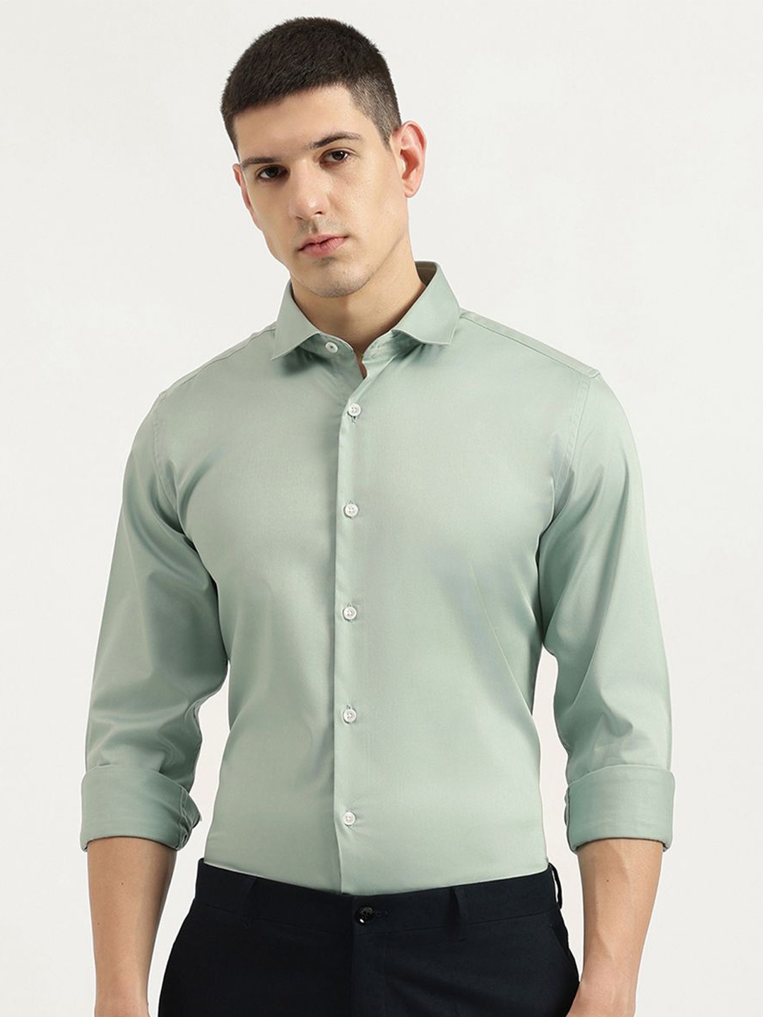 

United Colors of Benetton Men Opaque Casual Shirt, Green