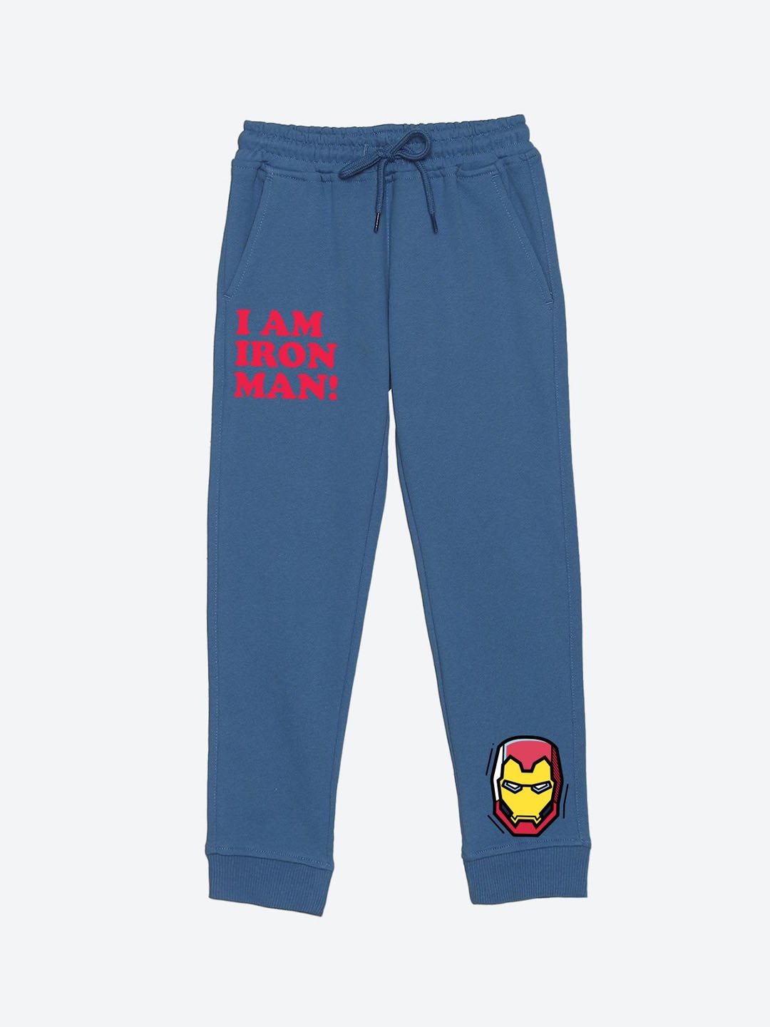 

Wear Your Mind Boys Printed Mid-Rise Joggers, Blue