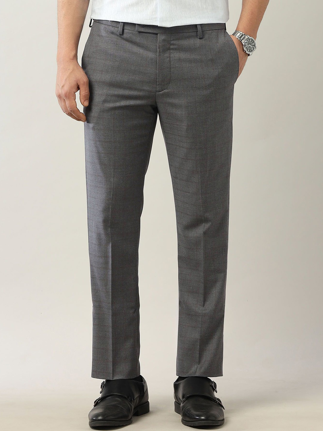 

Arrow Men Classic Trousers, Grey
