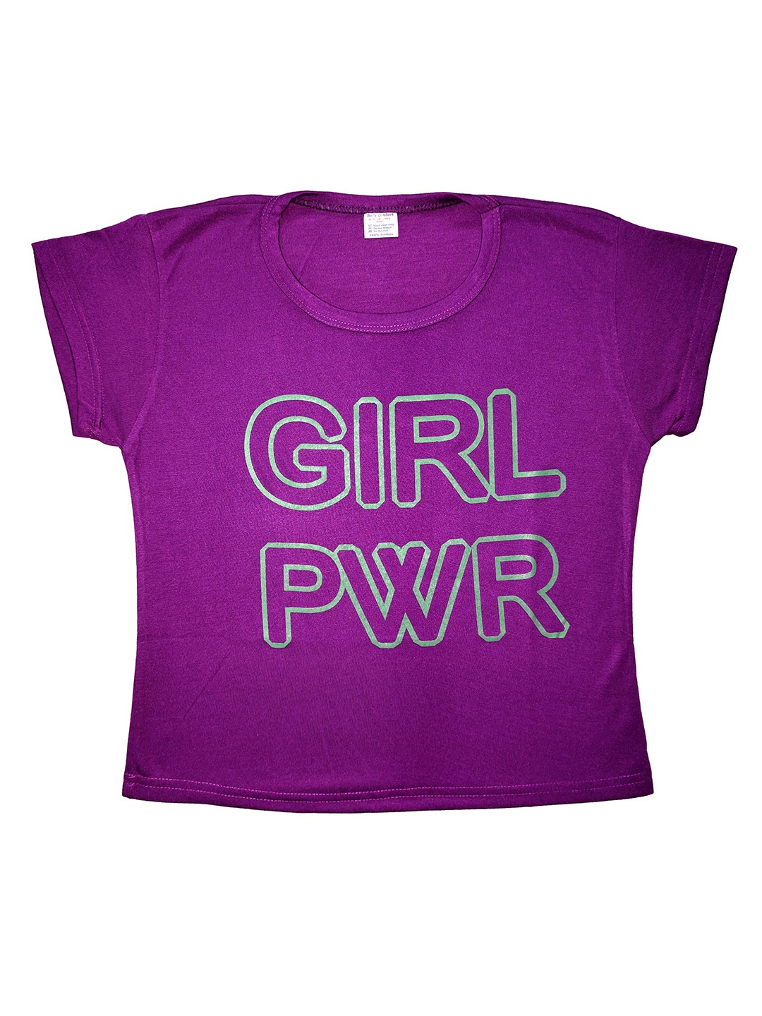 

LOVO Print Cotton Crop Top, Purple