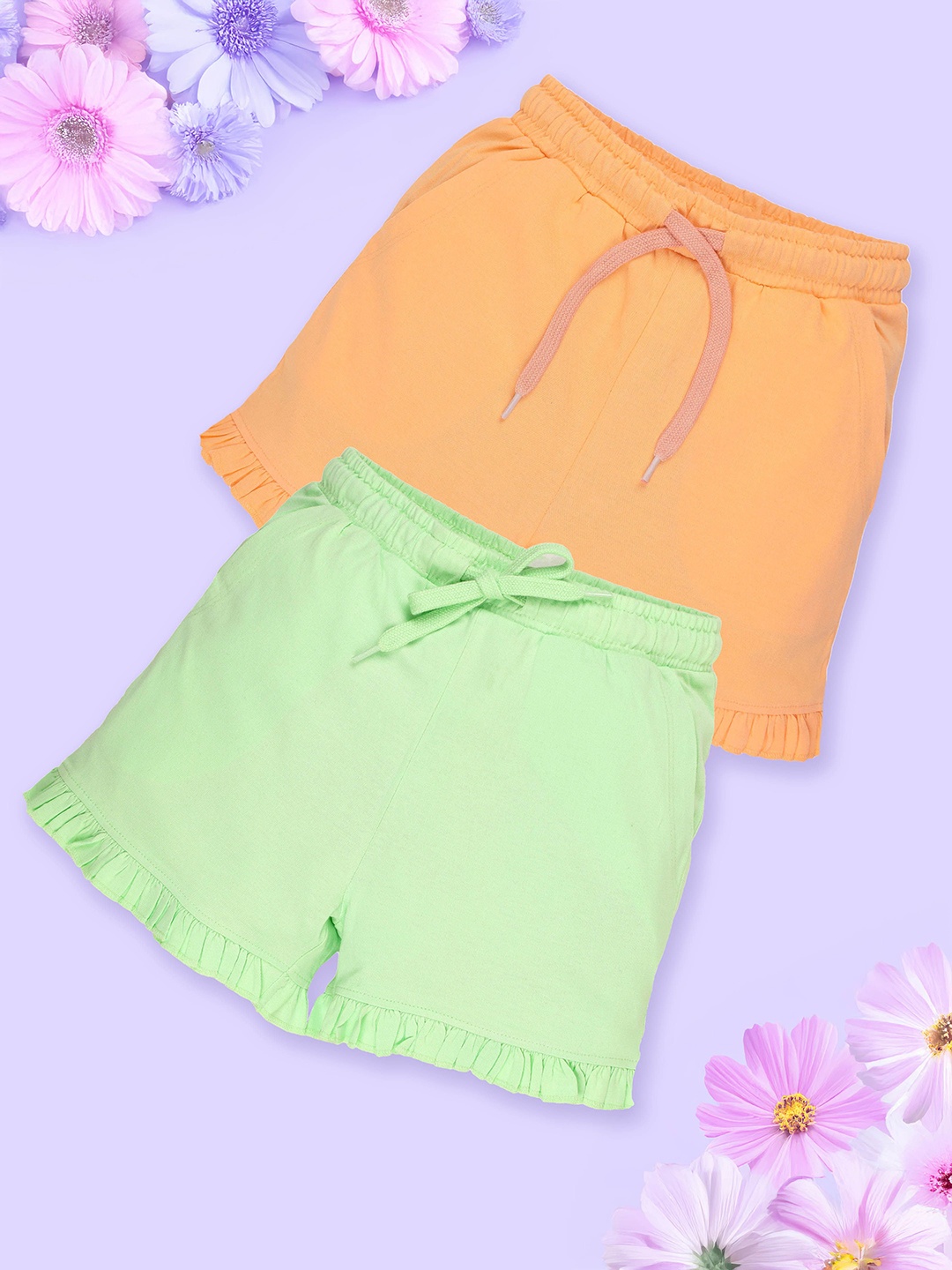 

KiddoPanti Girls Hot Pants Shorts, Orange