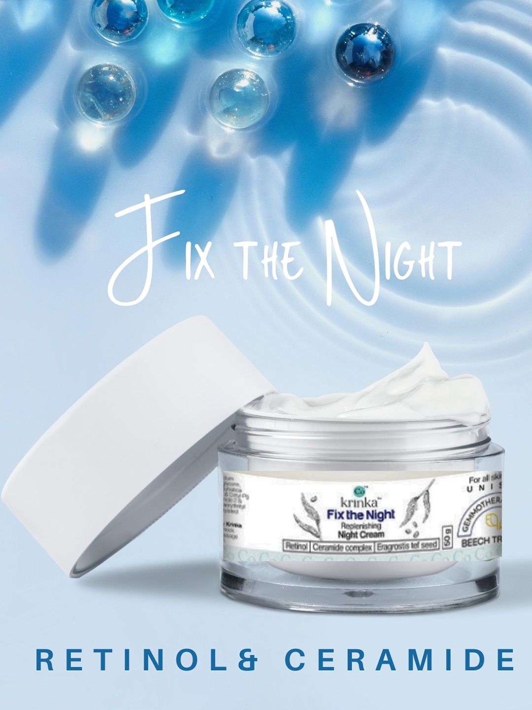 

The Co Being Fix The Night Replenishing Night Cream - 50 g, White