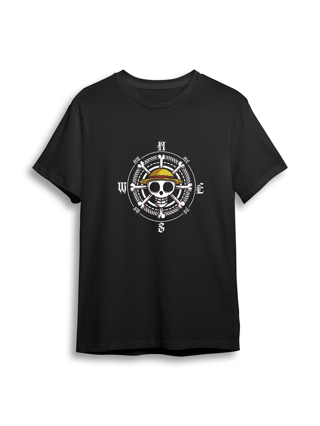 

The Korhean Store Men Printed T-shirt, Black